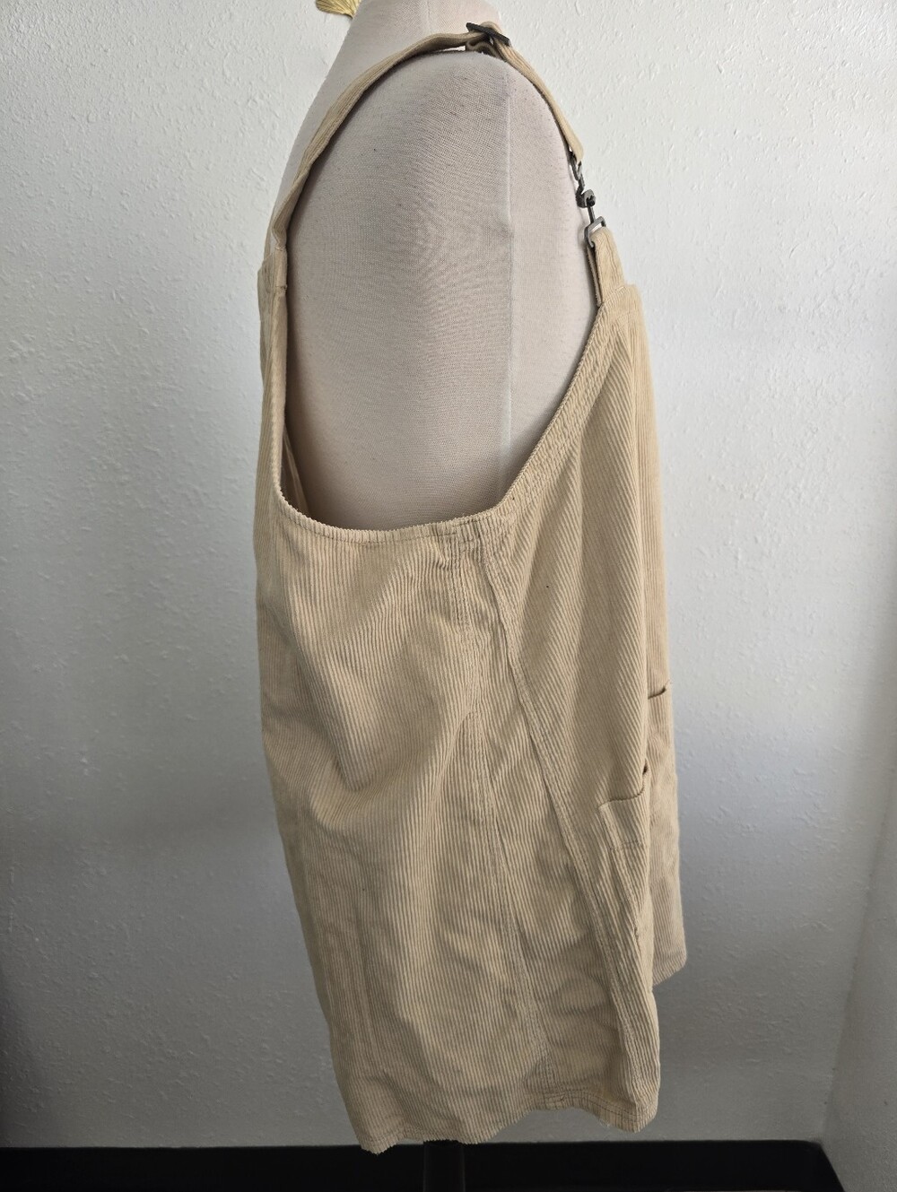 Free People We The Free Overall Smock Mini Dress Tan Size XL - Picture 8 of 11